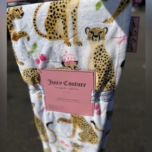 Juicy Couture queen leopard cheetah cherry crown Soft Throw Blanket